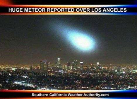 Над США засекли метеорит