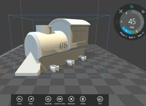Windows 8.1 оснастили программой для 3D-печати