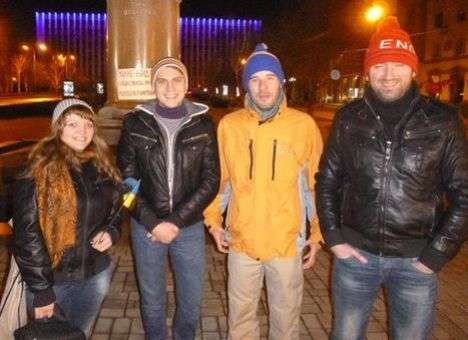 Как в Донецке ночью свой Евромайдан собирали (ВИДЕО)
