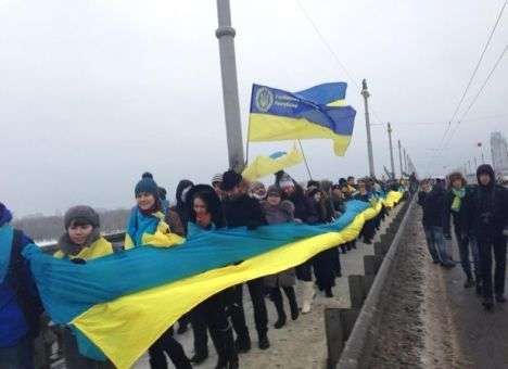 Украину и Европу соединят живой «евроцепью» (ФОТО)