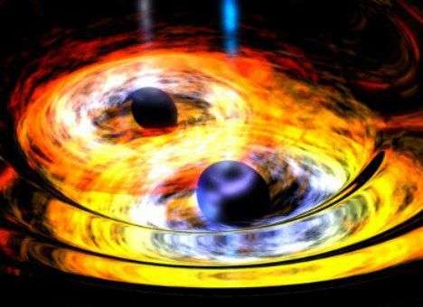 Астрономы нашли двойную черную дыру