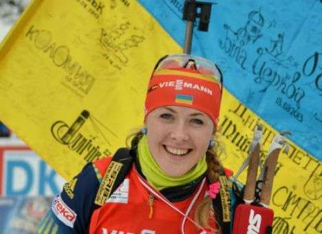 Украинcкая биатлонистка стала второй в гонке преследования