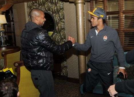 В Манчестере «Шахтер» навестил знаменитый бразилец