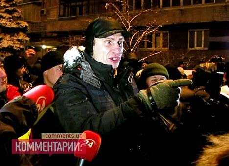 Кличко остановил спецтехнику на Шелковичной (ВИДЕО)