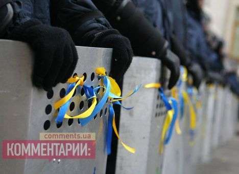 «Бойцы» МВД на Евромайдане пишут в СМС: Мы устали и хотим домой (ФОТО)