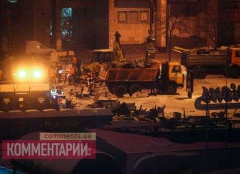 В Сети появилось видео штурма баррикад на Майдане