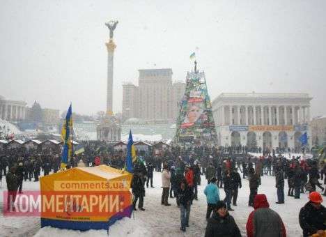 На Евромайдане установят еще одну ель - живую