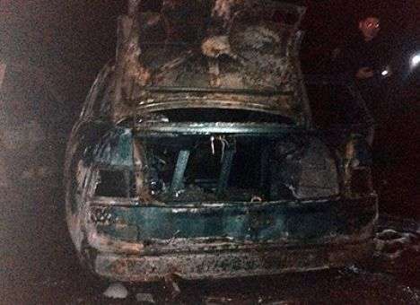 В Киеве стреляли в активиста «Дорожного контроля» и сожгли его автомобиль (ФОТО)