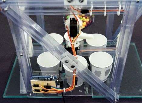 Специальный автомат распределит M&M’s по цвету