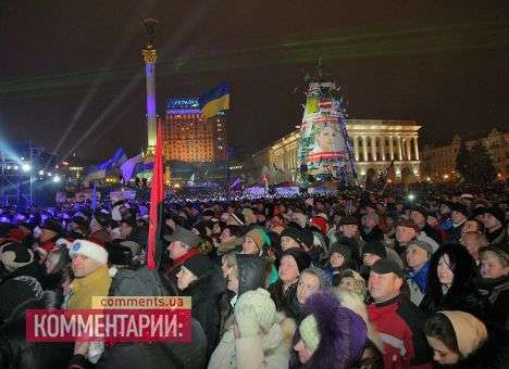 Коменданты насчитали на Майдане в новогоднюю ночь 2 млн человек