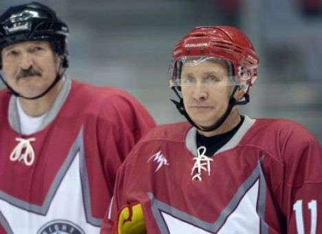 Путин и Лукашенко сыграли в хоккей в Сочи (ФОТО)