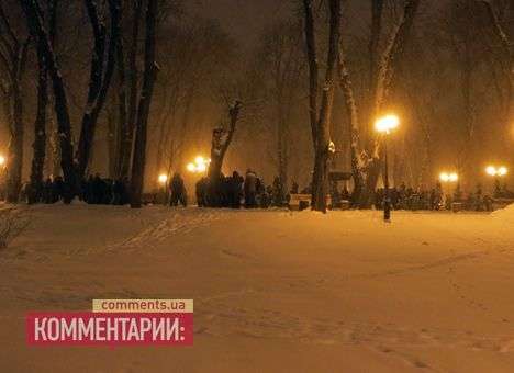 В Мариинском парке снова строят титушек (ФОТО)