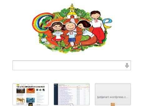 На главной Google разместили рисунок украинского школьника