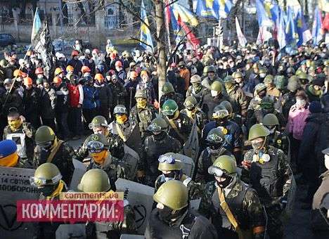 Тысячи «майдановцев» мирно двинулись к Верховной Раде