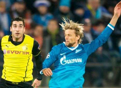 «Боруссия» декласcировала питерский «Зенит» в Лиге чемпионов