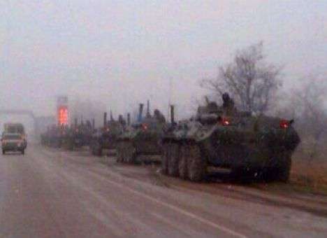 БТРы под Симферополь пригнал ЧФ России