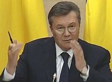 Янукович назвал события в Крыму  реакцией на «бандитский переворот»
