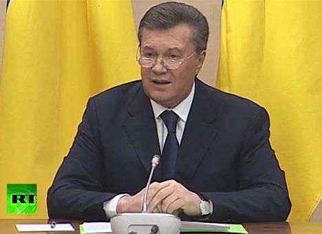 Янукович заявил, что Украину захватили фашисты