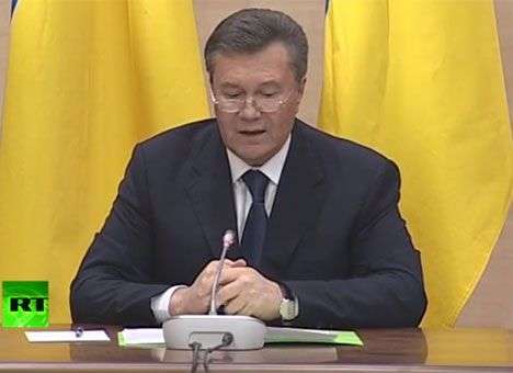 Янукович попросил прощения у украинского народа и «Беркута»