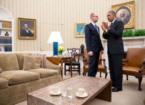 Обама пообещал Яценюку 1 у.е. млрд. на реформы в Украине