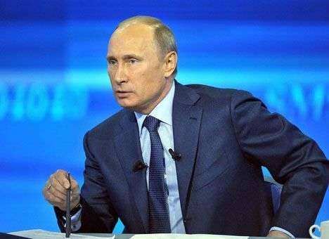 Путин начал «прямую линию» с Украины