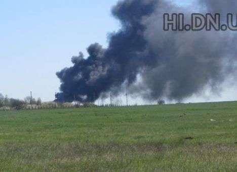 На аэродроме в Краматорске после обстрела снайпером взорвался вертолет (ФОТО, ВИДЕО)