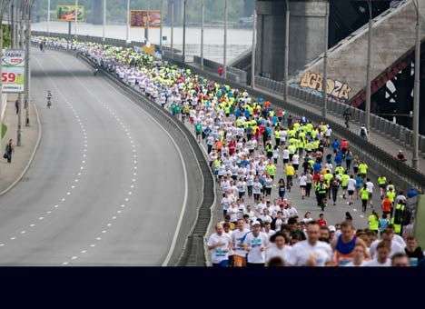 73-летний украинец успешно принял участие в Киевском марафоне