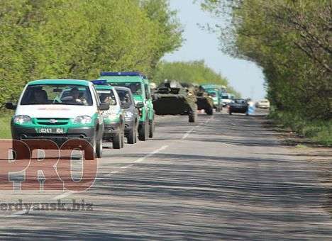 В Бердянск вошла колонна военной техники — СМИ (ФОТО)