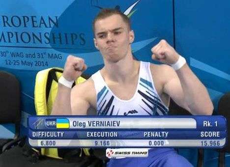 Украинские гимнасты не отстают от россиян на чемпионате Европы