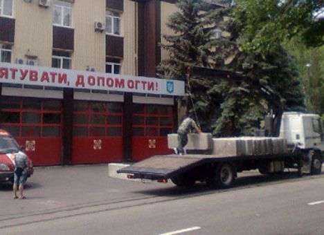 Сотрудников Управления ГСЧС в Донецке эвакуировали из-за активизации АТО