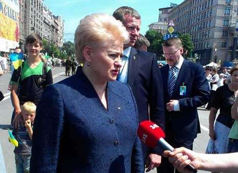 Введение безвизового режима с ЕС зависит от Украины, — Грибаускайте