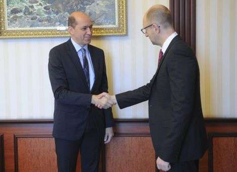 Яценюк обсудил перспективы Евробаскета-2015 с руководителями ФИБА-Европа