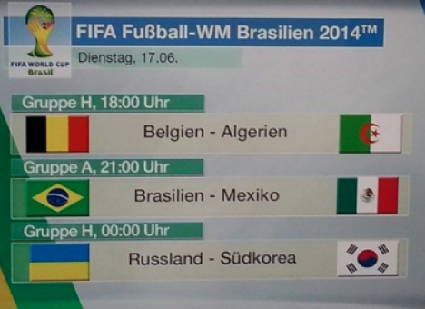 Немецкий телеканал в представлении матча Россия — Южная Корея разместил флаг Украины