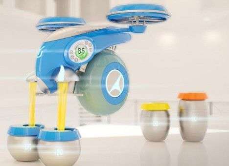 Киевский студент создал летающего бармена