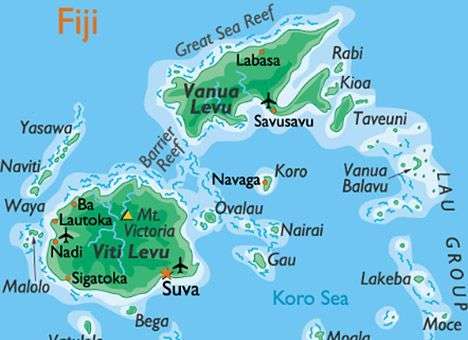 Южнее островов Фиджи произошло землетрясение