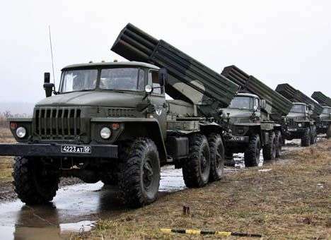 На Луганщине обнаружены следы въезда в Украину 14 «Градов» - СНБО