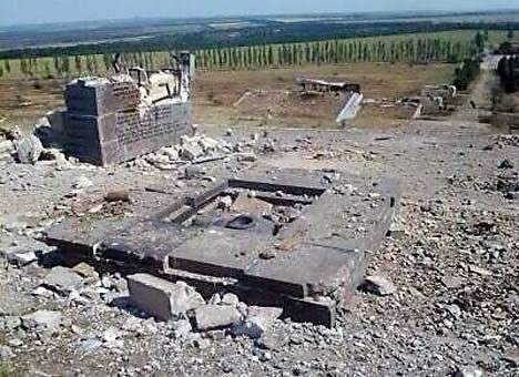 В ходе боев монумент Саур-Могила был полностью уничтожен - (ФОТО)