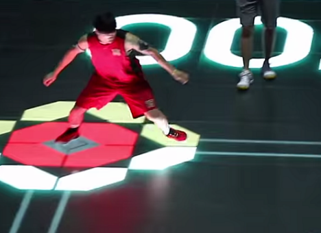 В Китае появилась светодиодная баскетбольная площадка (ФОТО, ВИДЕО)