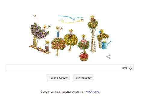 Поисковик Google сменил логотип в честь Дня Независимости Украины