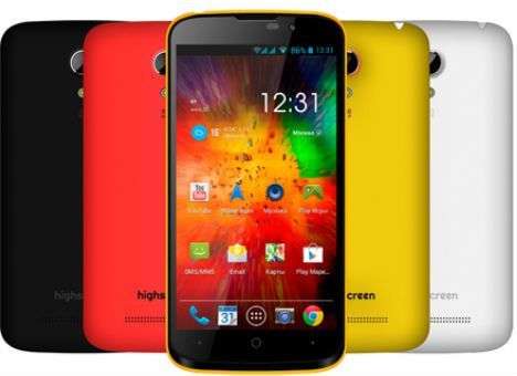 Поступили в продажу смартфоны со сменными панелями Highscreen Omega Prime Mini SE