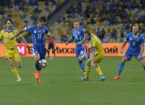 Украина уступила Словакии в стартовом матче Евроотбора