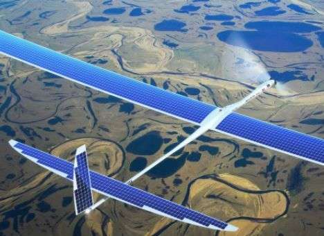 Беспилотники от Google будут летать на солнечных батареях и раздавать интернет