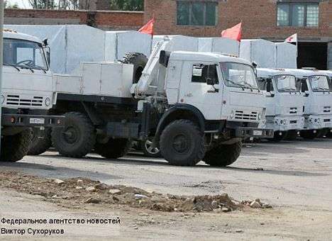 Россия собирает в Украину четвертый гуманитарный конвой