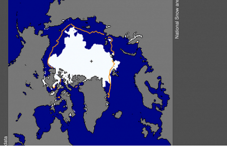 Количество льда в арктических водах достигло рекордно низкого уровня
