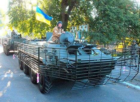 В Харьков вошла бронетехника