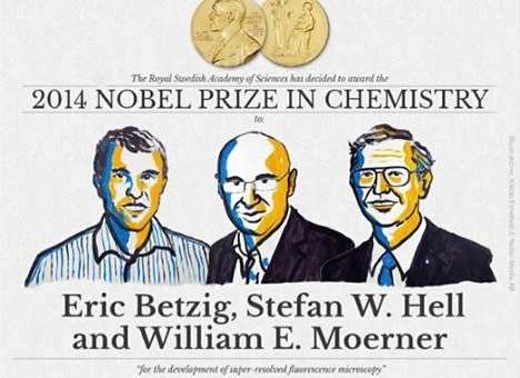 Нобелевская премия по химии присуждена за флуоресцентную микроскопию
