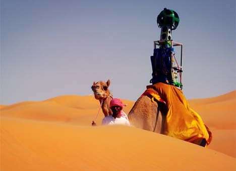 Верблюд стал автором виртуального тура по пустыне Лива от Google Street View (ВИДЕО)