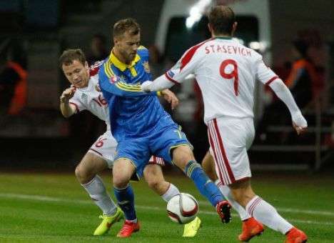 Украина вырывает победу у Беларуси в евроотборе