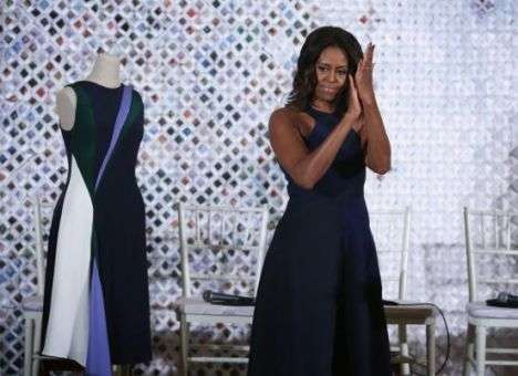 Мишель Обама вышла в свет в платье от украинского дизайнера (ФОТО)