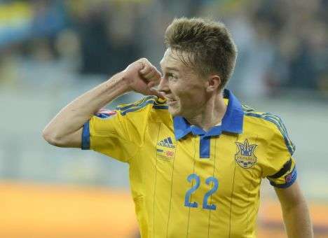 Украина в непростом поединке побеждает Македонию (ВИДЕО)